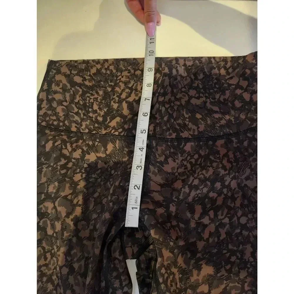 Lululemon Wunder Under High Rise Crop Legging Camo Size 8.